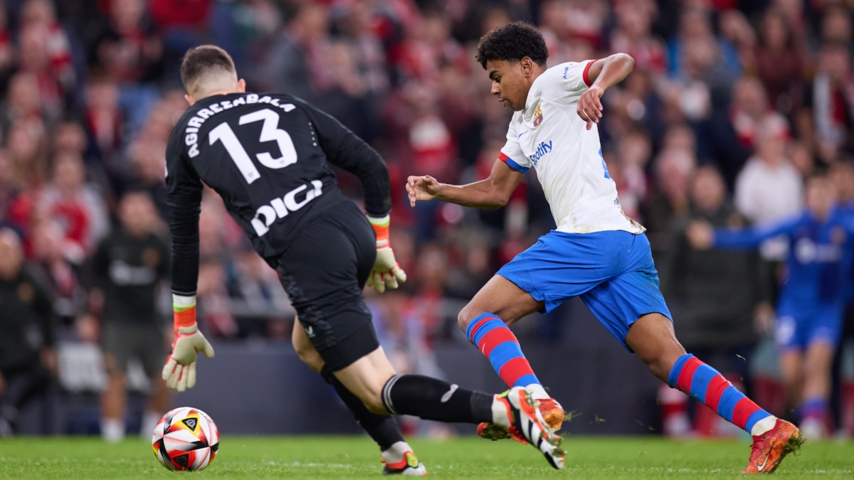 Partido del Athletic contra el Barcelona