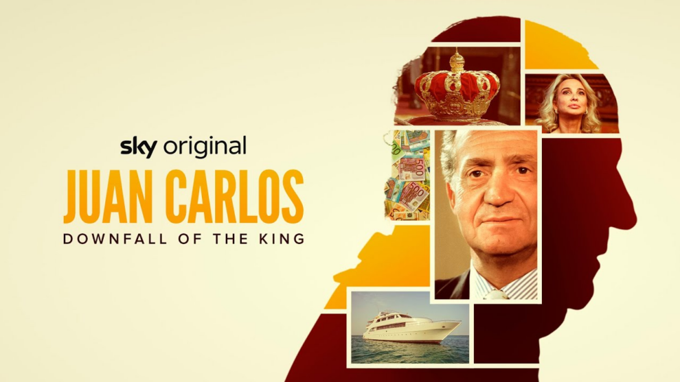 Portada de la docuserie de SkyShowtime, 'Juan Carlos: The Downfall of the King', en la que ha participado David López Canales. 