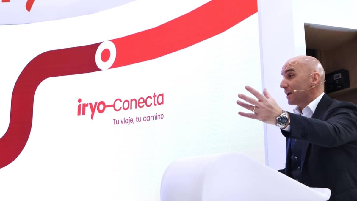 El consejero delegado de Iryo, Simone Gorini, en Fitur.