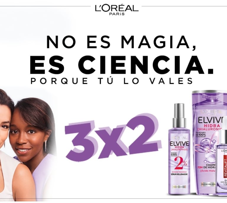 Descubre y combina el sérum Revitalift Filler y otros productos con ácido hialurónico con el 3x2 de L’Oréal