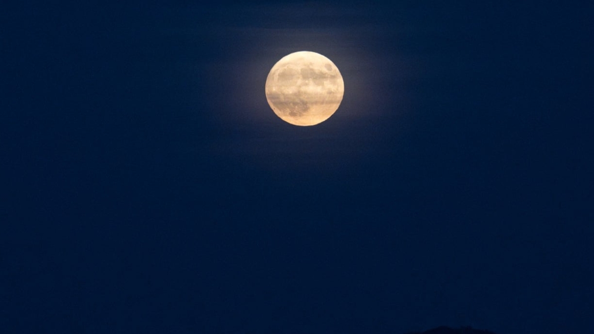 Luna llena de enero 2024, llamada Luna fría o luna de lobo