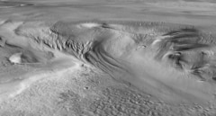 Localizan en Marte gigantescas masas de hielo que podrían cubrir el planeta de agua