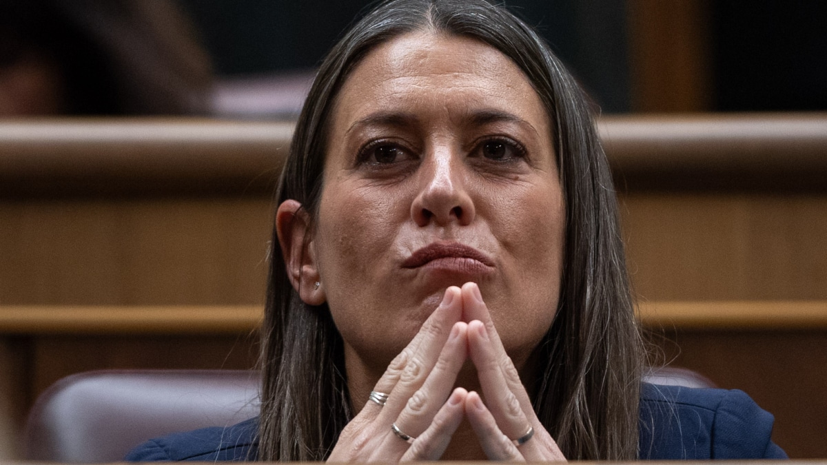 La portavoz de Junts en el Congreso, Míriam Nogueras, asiste este martes al pleno del Congreso de los Diputados en Madrid que debate la ley de amnistía.