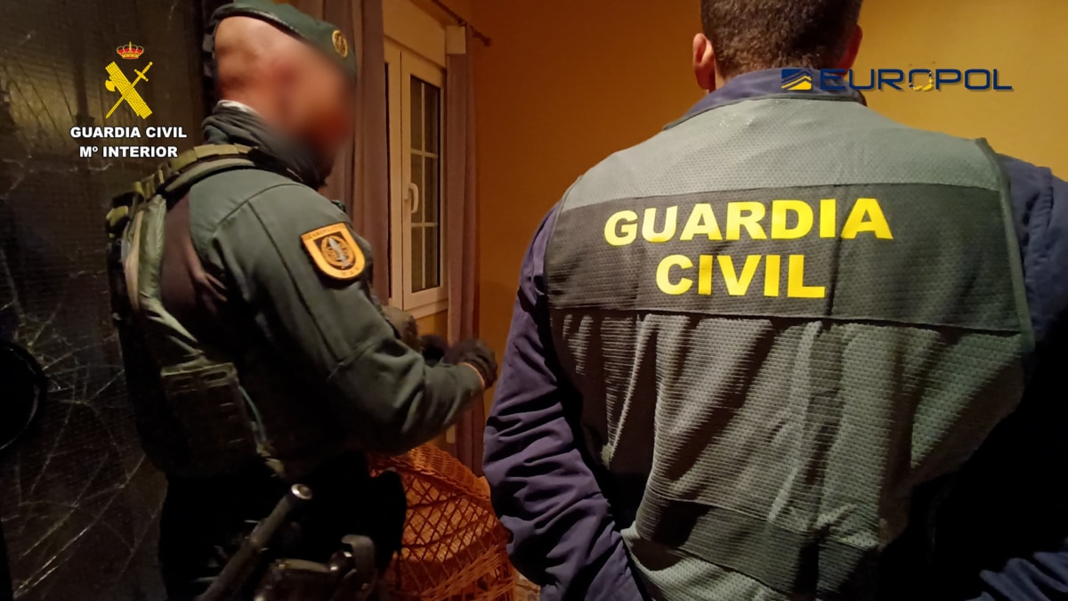 Imagen de la última operación antiterrorista de la Guardia Civil en 2023 llevada a cabo en Sevilla.