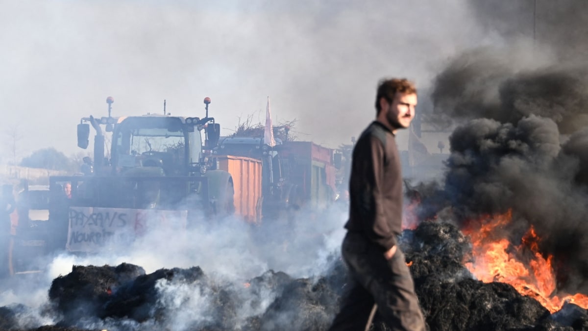 Protestas de los agricultores franceses