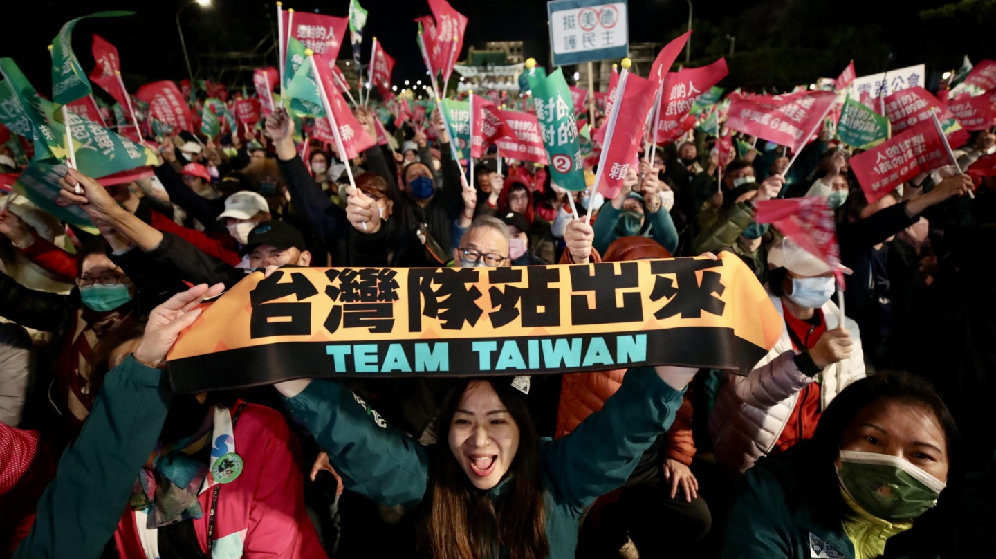 Campaña electoral en Taiwán
