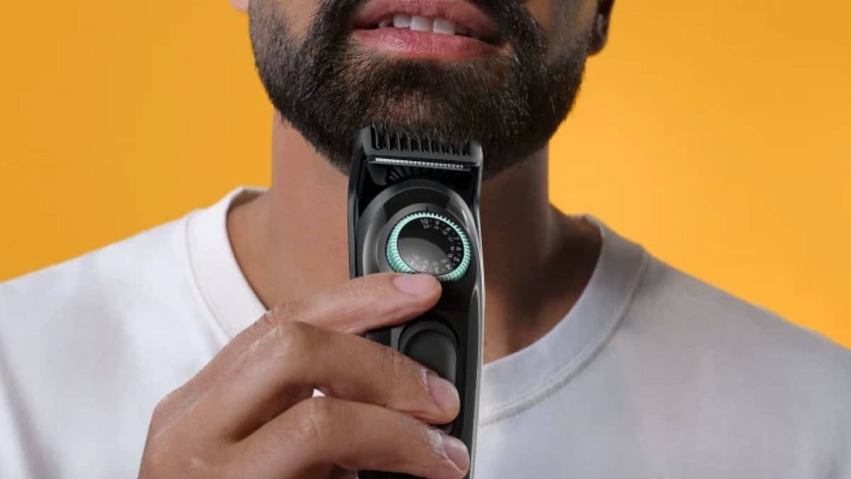 recortadora de barba Braun en color negro