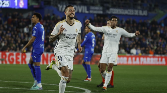 Joselu dicta sentencia en el Coliseum y devuelve el liderato al Madrid