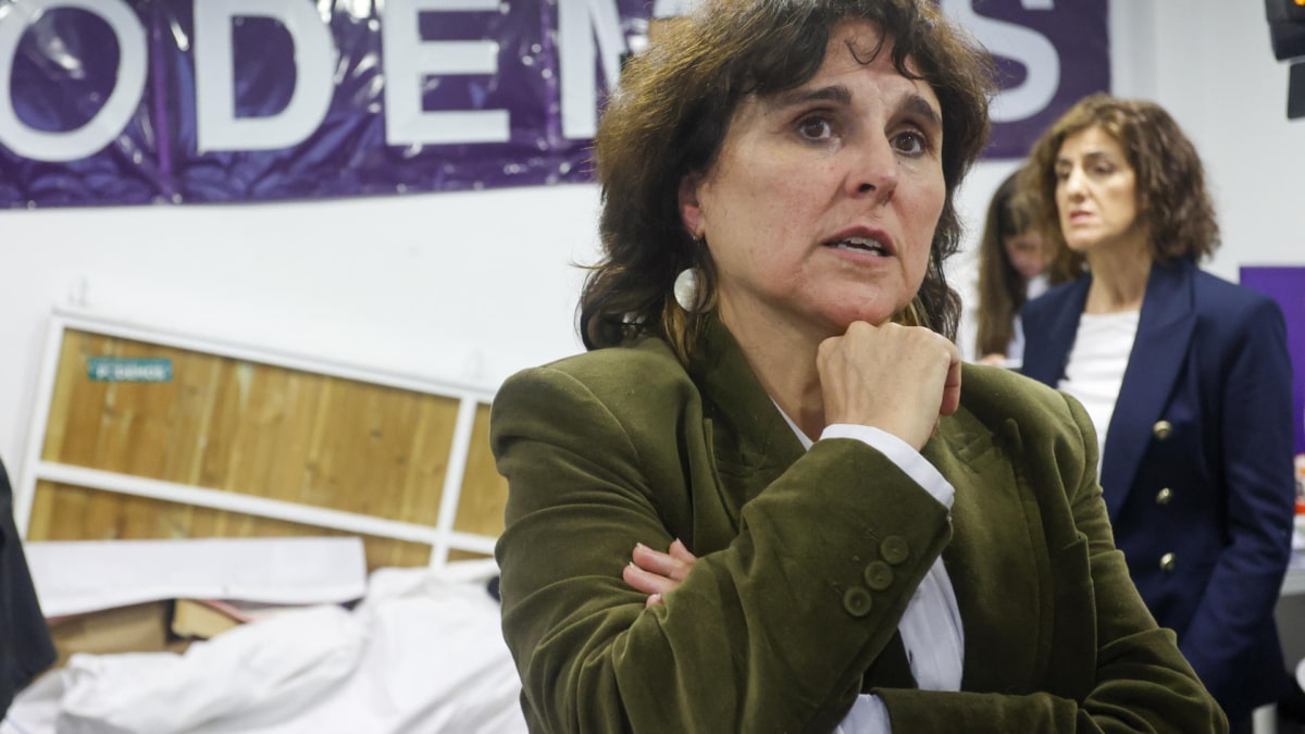 Isabel Faraldo (Podemos) sigue la noche electoral.