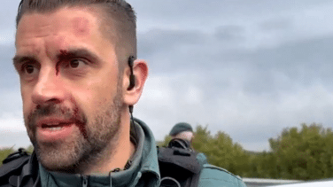 Los agricultores de Extremadura hieren a un guardia civil durante las protestas en Zafra