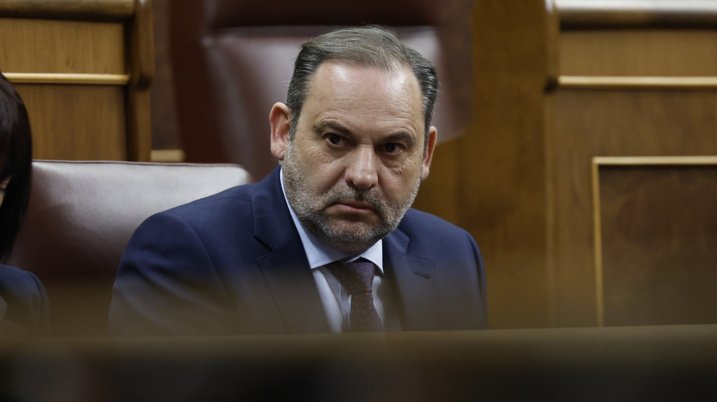 MADRID, 21/02/2024.- El diputado socialista José Luis Ábalos durante el pleno, este miércoles, en el Congreso de los Diputados. EFE/ Chema Moya