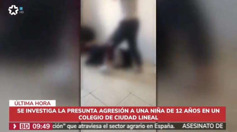 Brutal agresión a una niña de 12 años en un colegio de Ciudad Lineal