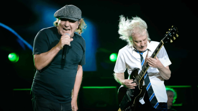 Brian Johnson y Cliff Williams, en el arranque de la gira Power Up de AC/DC el pasado mes de octubre.