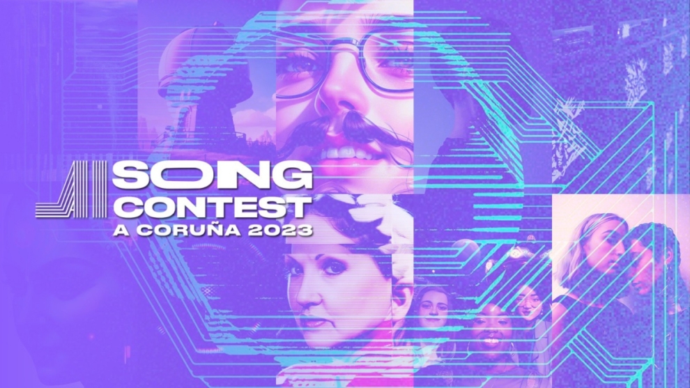 Cartel del AI Song Contest 2023, el primer festival de música hecha con IA