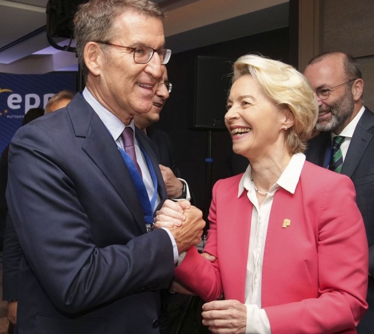 Von der Leyen verá la final de la Champions con Feijóo en Madrid