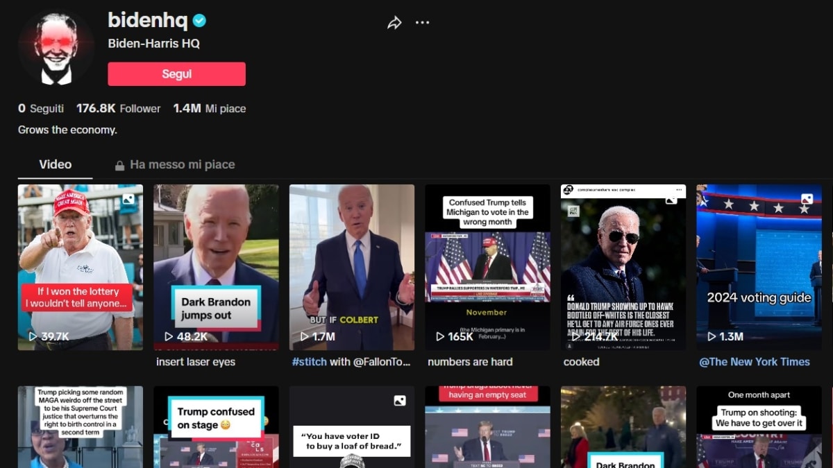 Joe Biden en TikTok