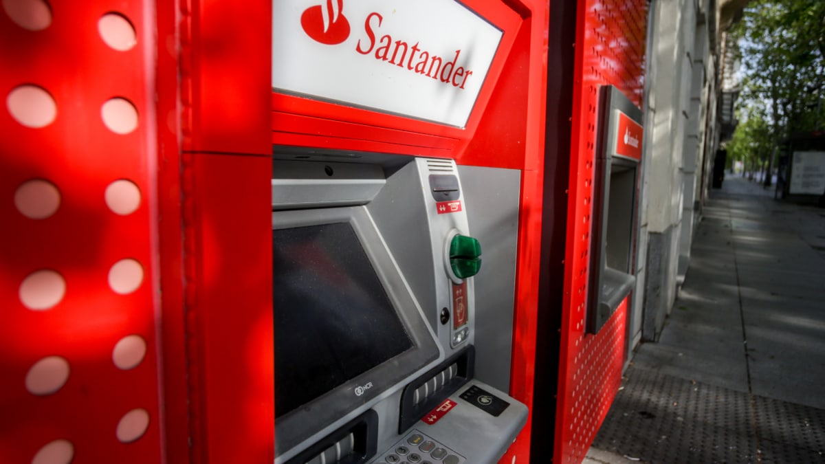 Cajero del Banco Santander.