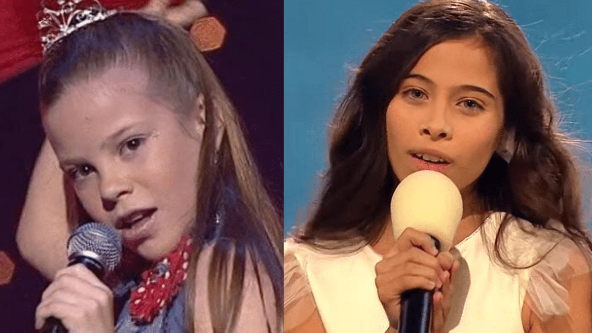 María Isabel y Melani, representantes de España en Eurovisión Junior en 2004 y 2019.