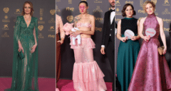 Looks fantasía, vestidazos y #SeAcabó: la ecléctica alfombra rosa de los Goya