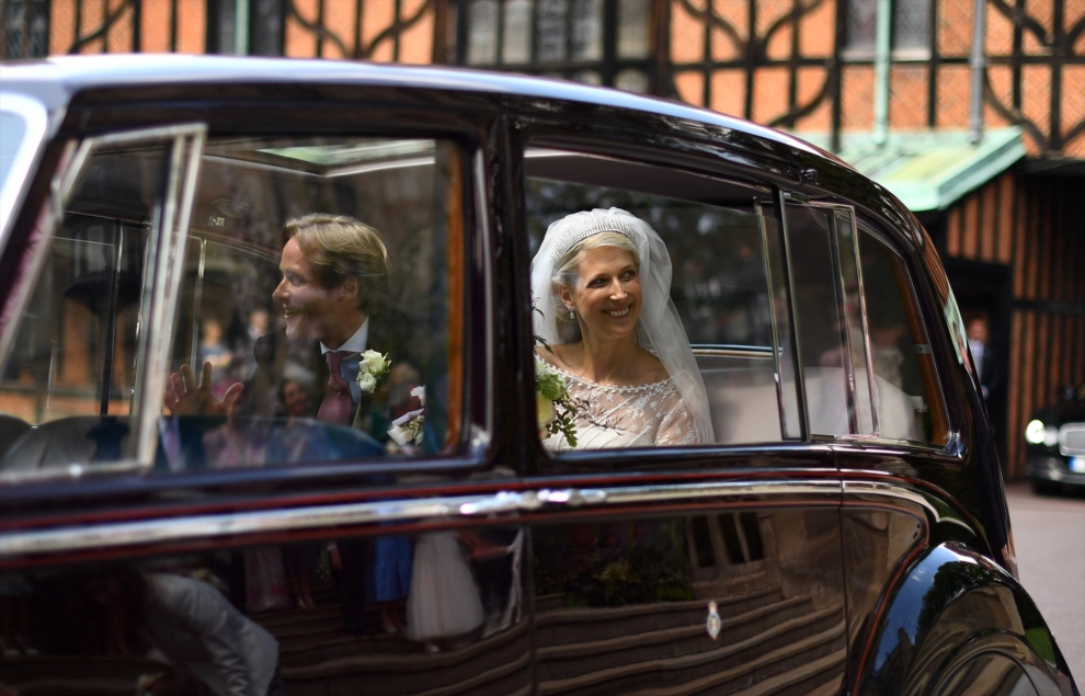 Una imagen de la boda de Lady Gabriella y Thomas Kingston. 