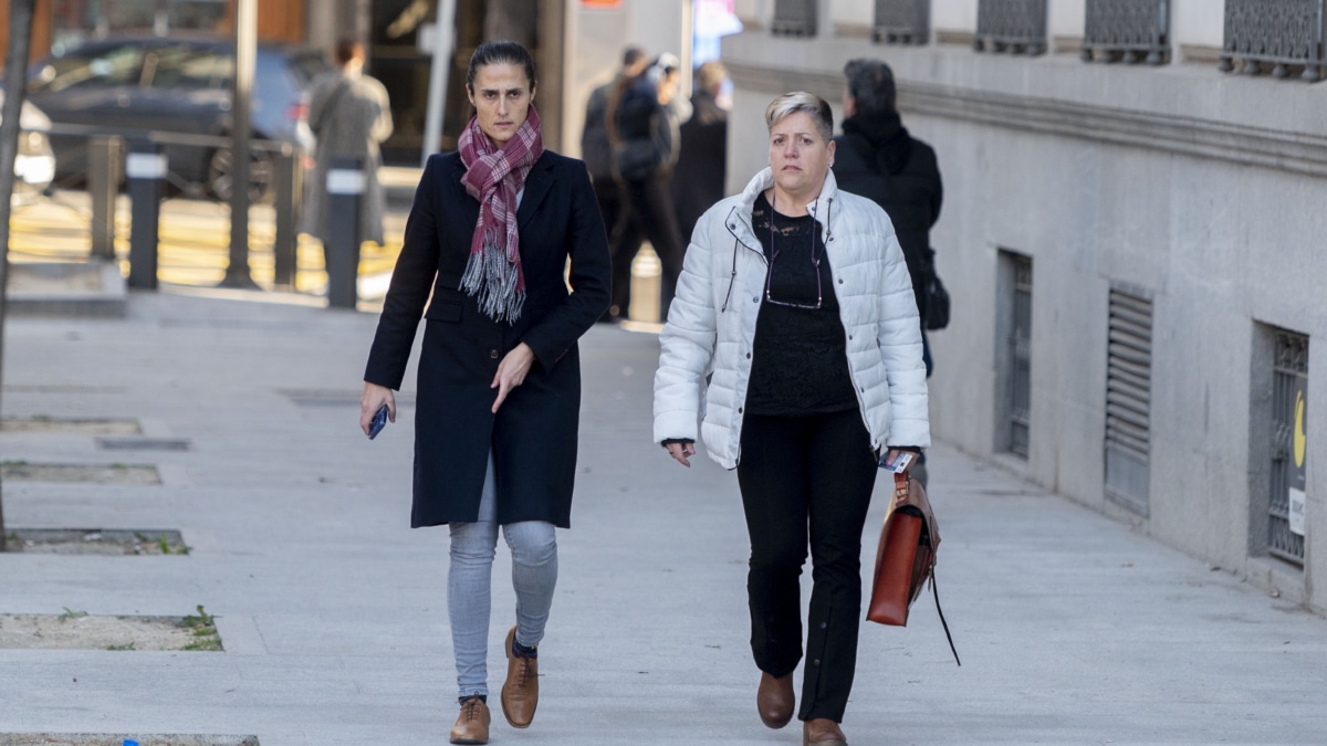 La seleccionadora femenina de fútbol, Montse Tomé, a su llegada a la sede de la Audiencia Nacional de Génova, a 2 de febrero de 2024, en Madrid (España)