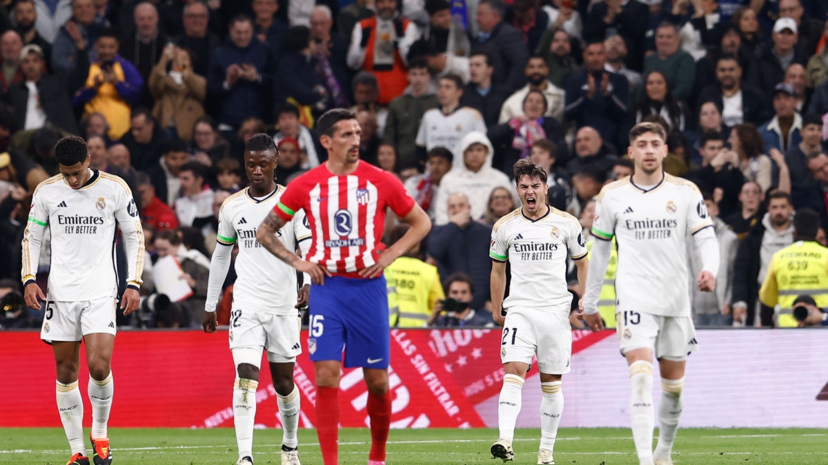 Brahim Diaz después de anotar el gol al Atlético de Madrid