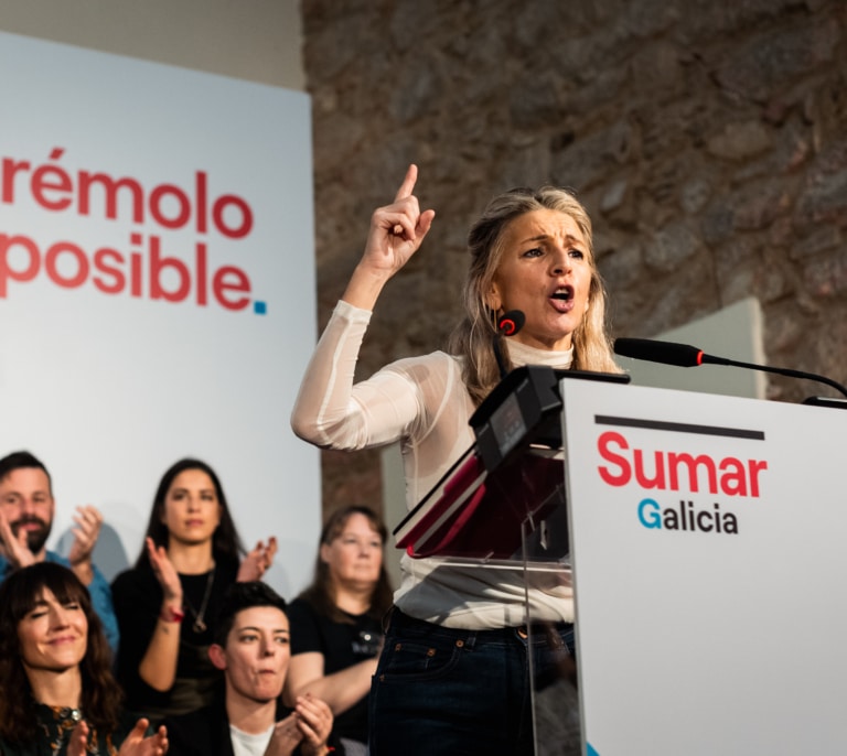 Yolanda Díaz no gana ni en su pueblo