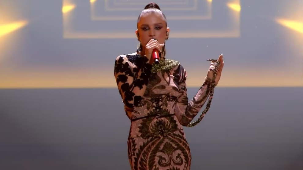 Angelina Mango en la primera gala del Sanremo 2024