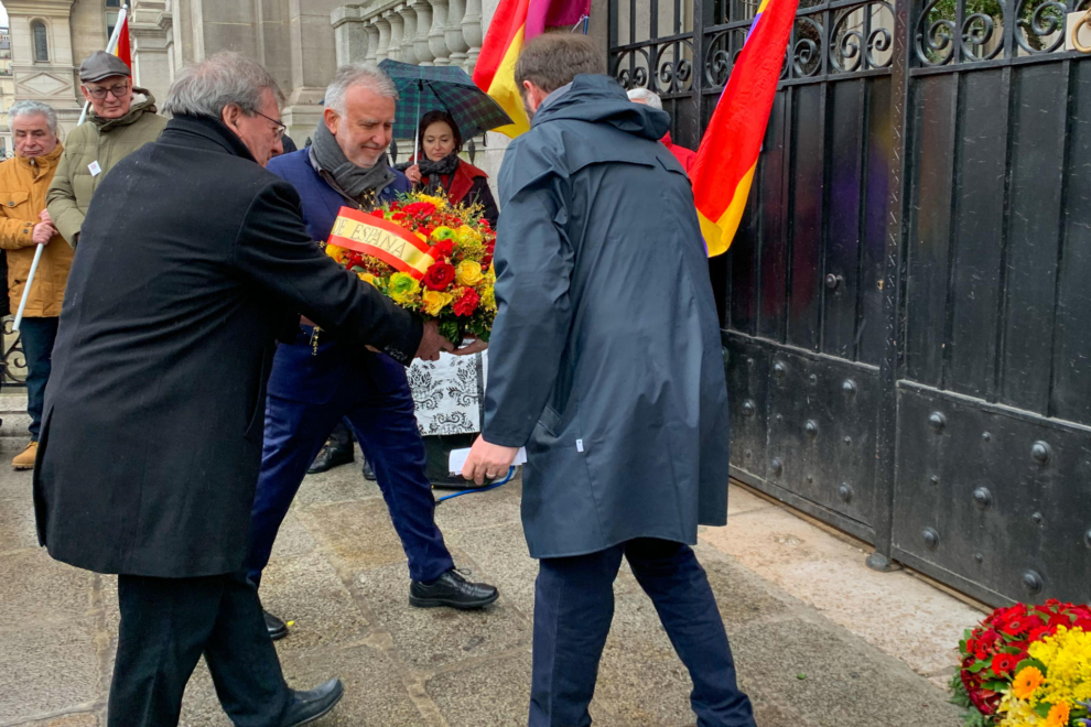 El ministro de Política Territorial y Memoria Democrática, Ángel Víctor Torres, durante el homenaje de España y la ciudad de París a Celestino Alfonso.