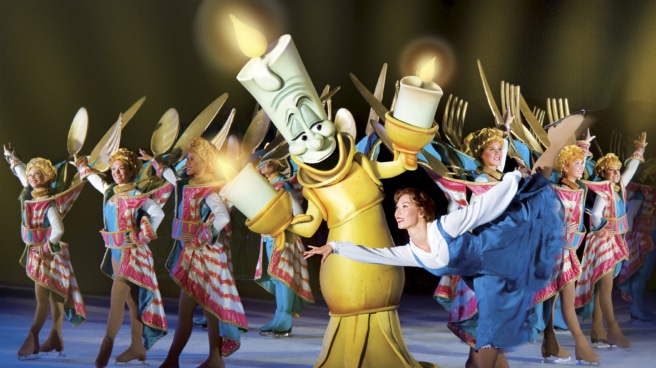 Parte de 'La bella y la bestia' en 'Disney On Ice - 100 Años de Emoción'