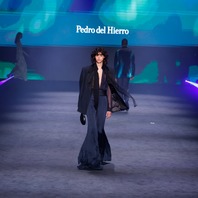 Las texturas ha sido una parte muy importante del desfile de Pedro del Hierro. 