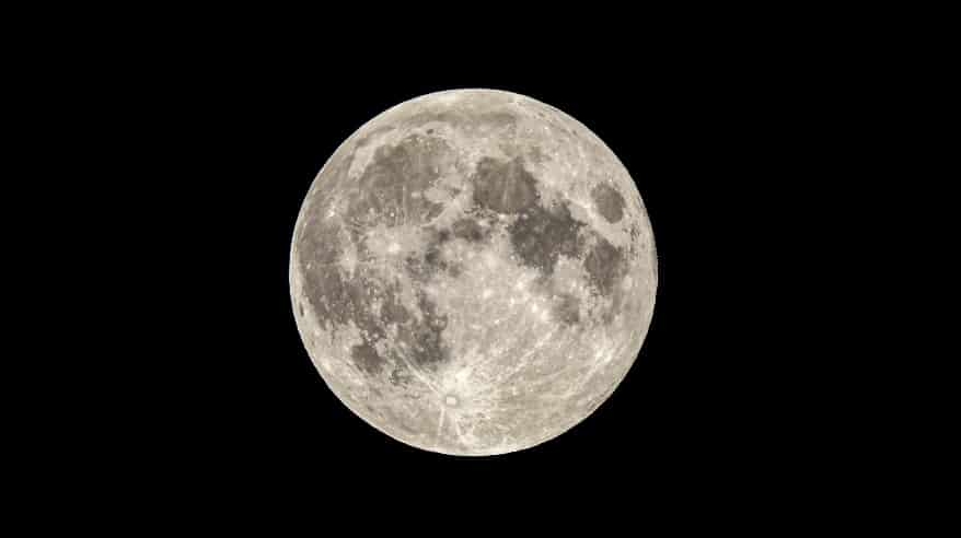 Imagen de la luna llena de marzo 2024 según el calendario lunar