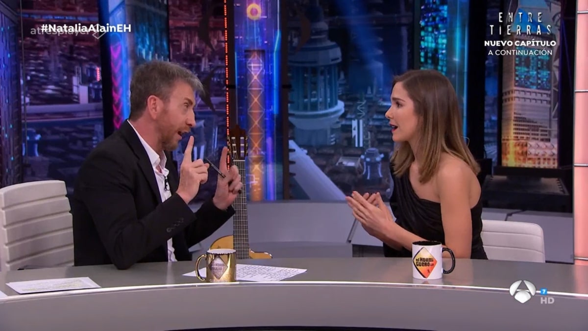 Pablo Motos y Natalia Sánchez, en 'El Hormiguero'