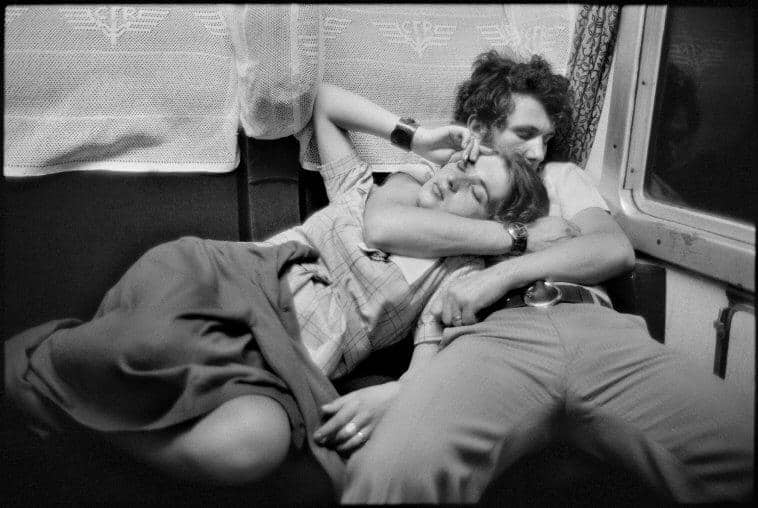 En un tren, Rumanía. 1975.
