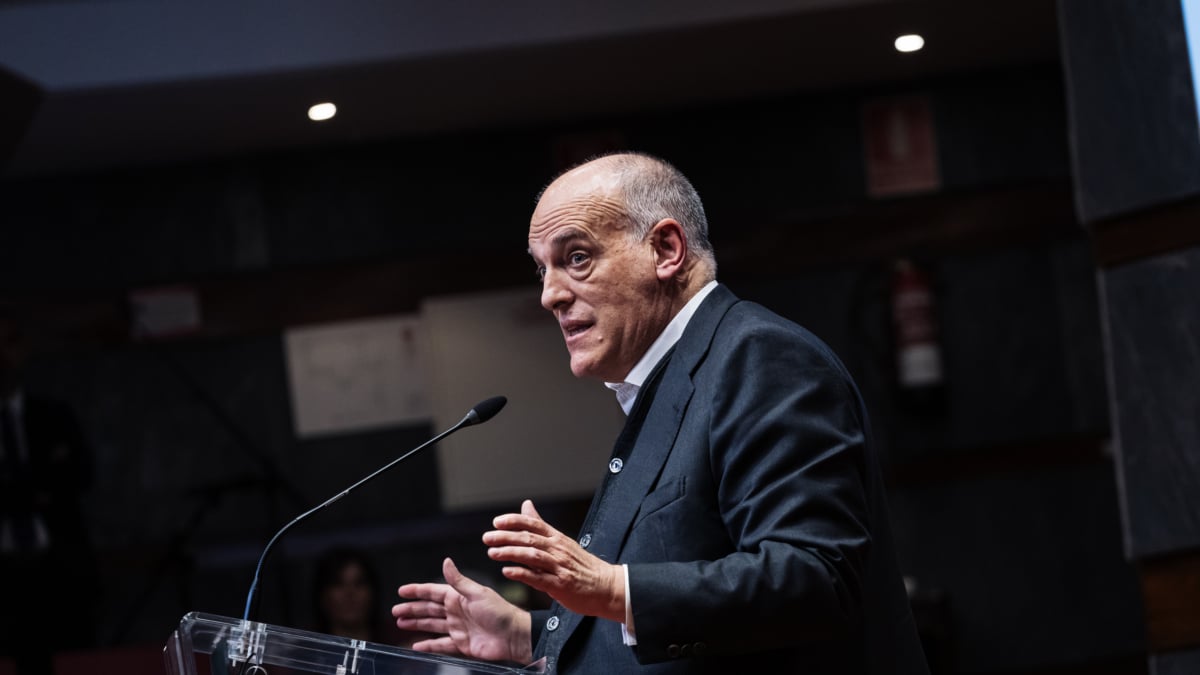 El presidente de LaLiga, Javier Tebas