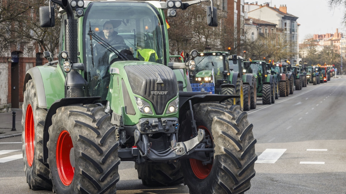 Movilización del sector agrario en Burgos.