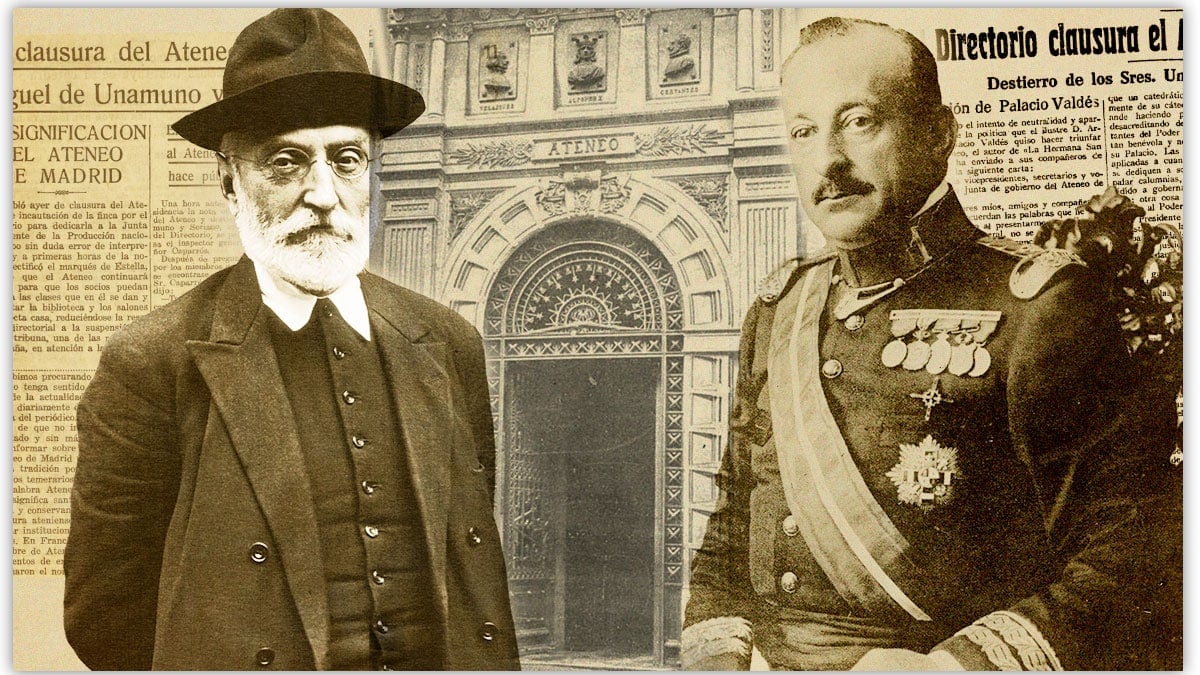 Se cumplen 100 años del cierre del Ateneo y del exilio de Miguel de Unamuno.