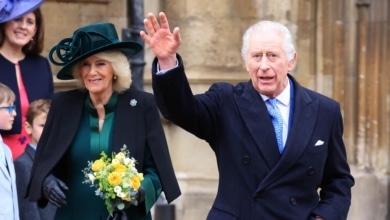 El rey Carlos III reaparece para la tradicional misa familiar de Pascua