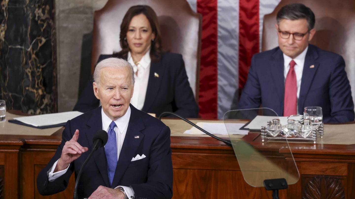 Joe Biden en el discurso del estado de la Unión