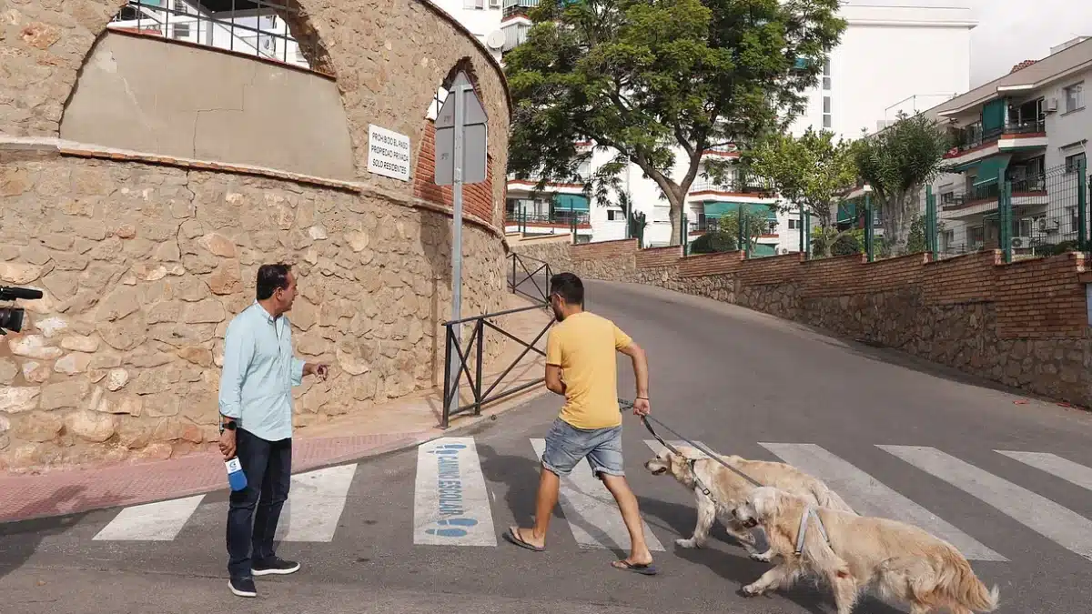 El lugar donde apareció el cadáver.