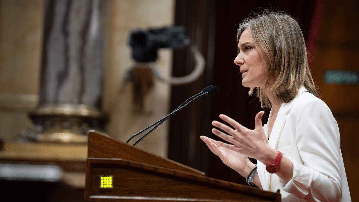 La líder de los comuns en el Parlamento catalán y candidata a las elecciones del 12 de mayo, Jéssica Albiach.