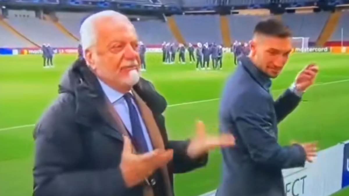Aurelio De Laurentiis reprocha a los periodistas de Sky Sports