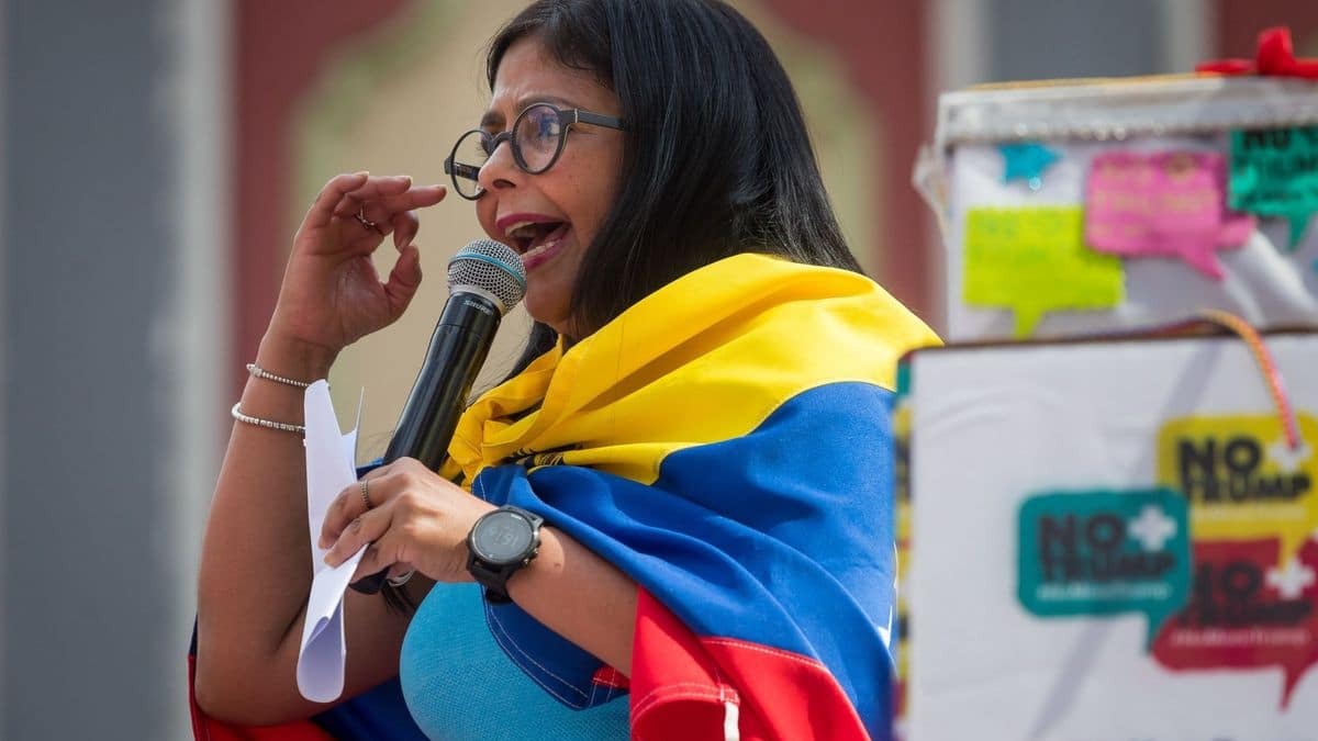 La vicepresidenta de Venezuela, Delcy Rodríguez, en una foto de archivo
