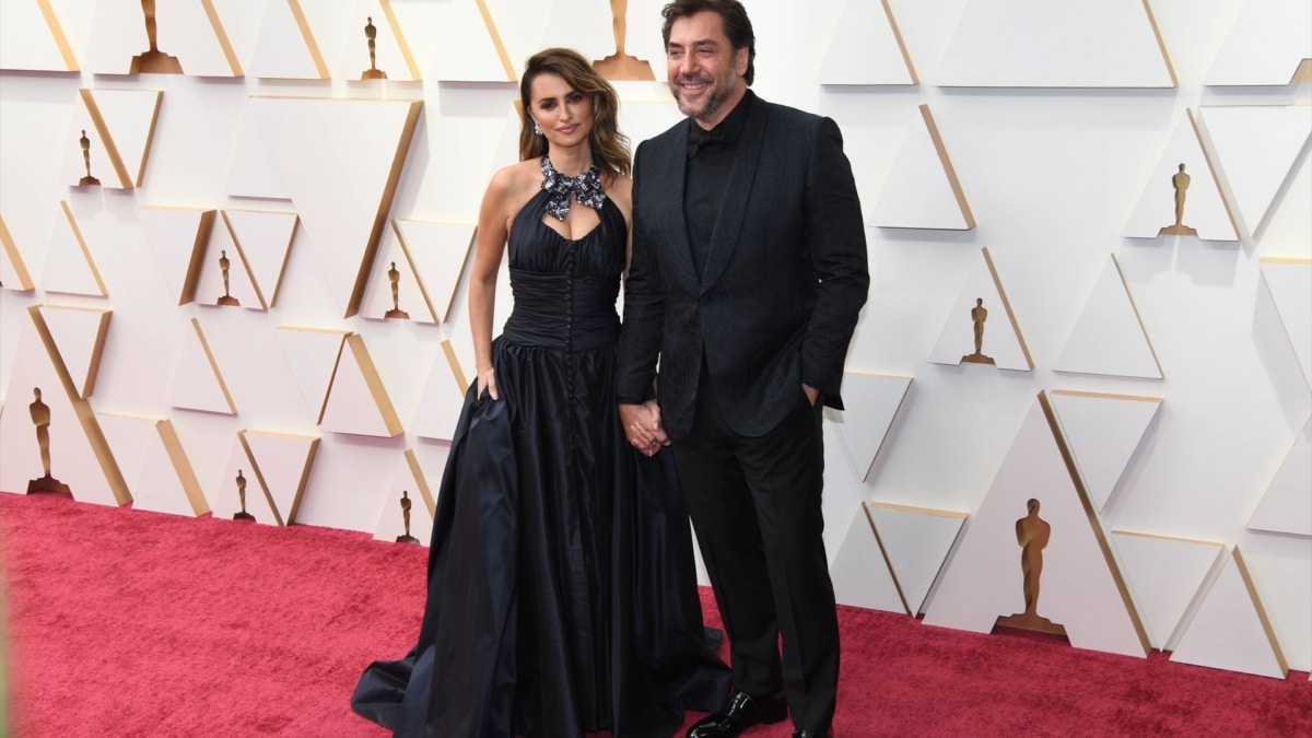 Penélope Cruz y Javier Bardem en la edición de 2022 de los Oscar.