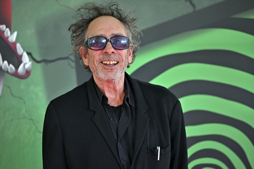 Tim Burton, en la inauguración de su exposición 'El Laberinto' en Madrid. 