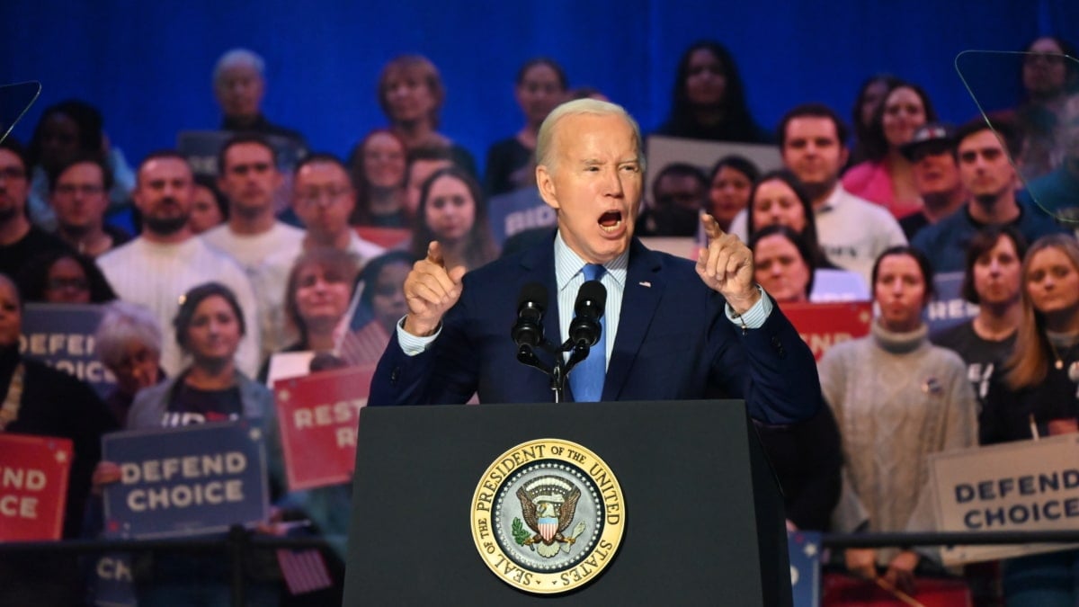 El presidente de EEUU, Joe Biden, en un mitin