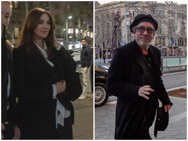 Mónica Bellucci y Tim Burton están en Barcelona.