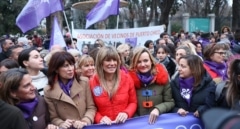 Begoña Gómez 'reaparece' en la manifestación del 8-M tras ser vinculada con la 'trama Koldo'