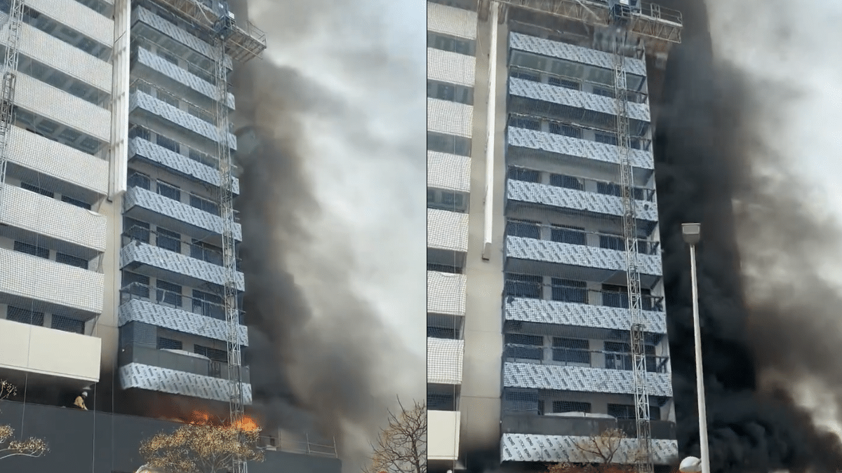 Incendio en Paseo de la Dirección, en Madrid