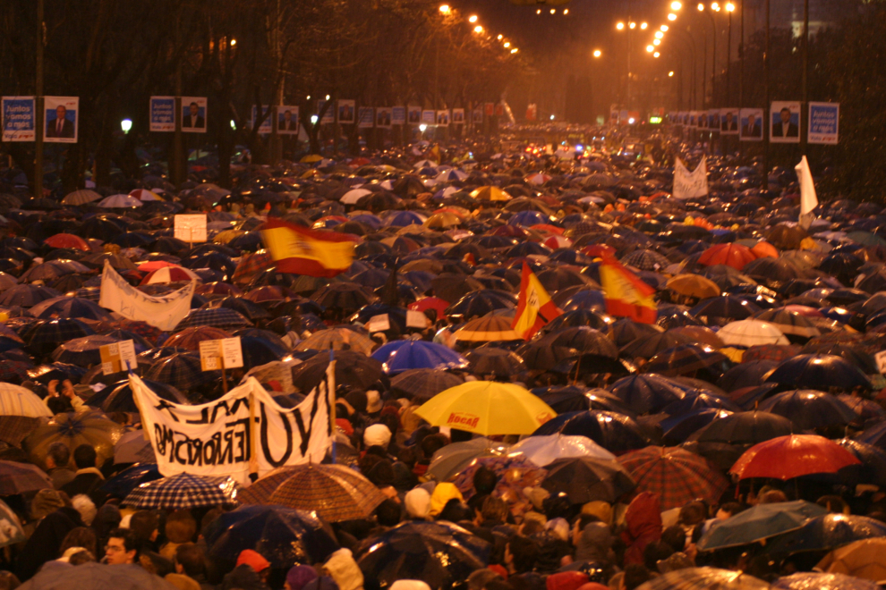 Manifestación del 12 de marzo en Madrid.